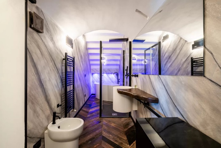 Bagno di design, Torre Elvira, Firenze