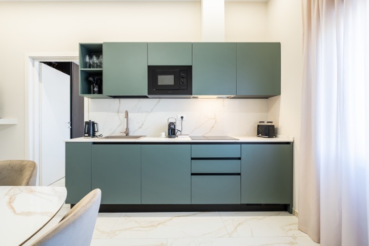 Cucina verde, Stylish Florence Retreat, Firenze